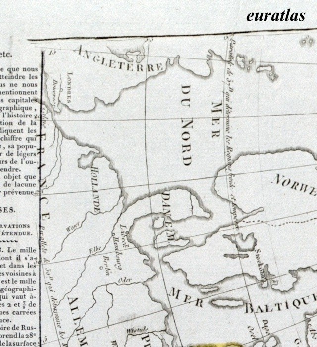carte montrant la mer Baltique