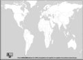 Carte du monde muette nb