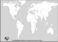 World map blank B/W