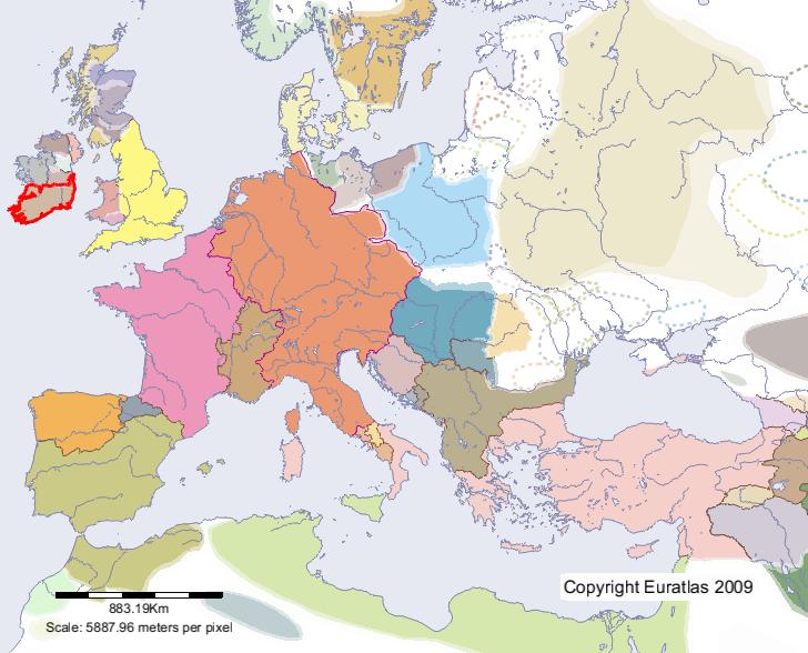 Carte de Mumha en l'an 1000