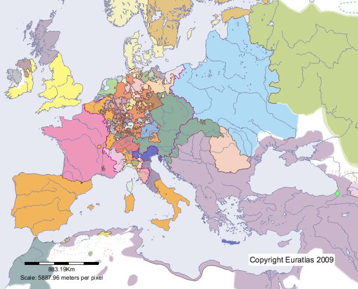 Map of Livane in year 1600