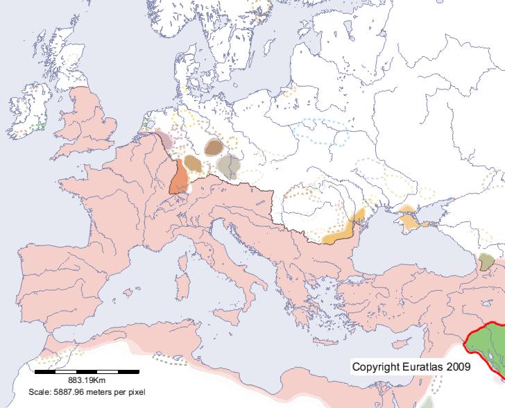 Carte de Persia en l'an 300