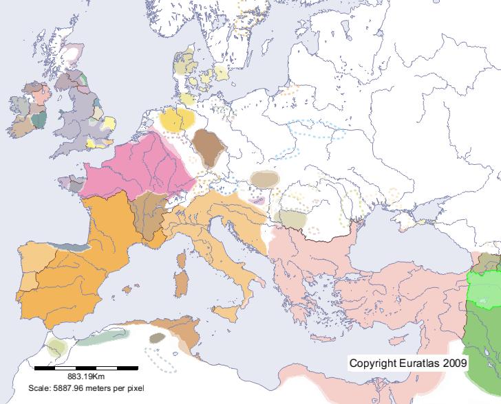 Map of Persarmenia in year 500