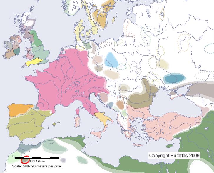 Carte de Sidjilmassa en l'an 800