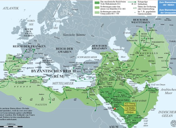 Der Siegeszug des Islam 622–750