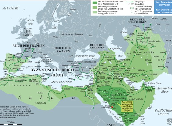 Der Siegeszug des Islam 622–750