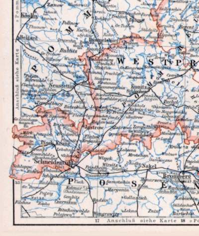 Prusse occidentale et orientale. East and West Prussia 1892