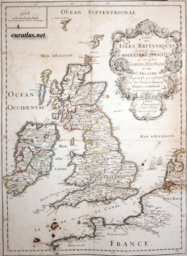 Carte des Îles Britanniques