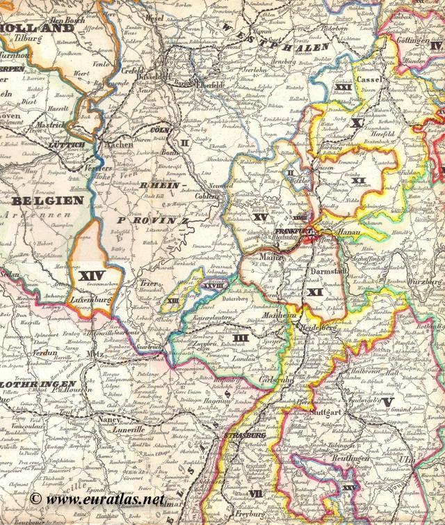 Westphalie, Luxembourg et Rhnanie