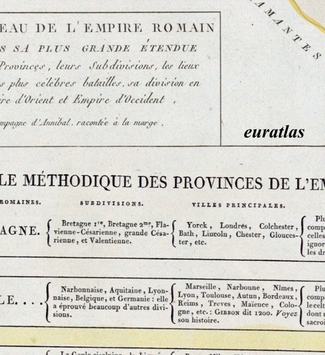 les provinces de l'Empire