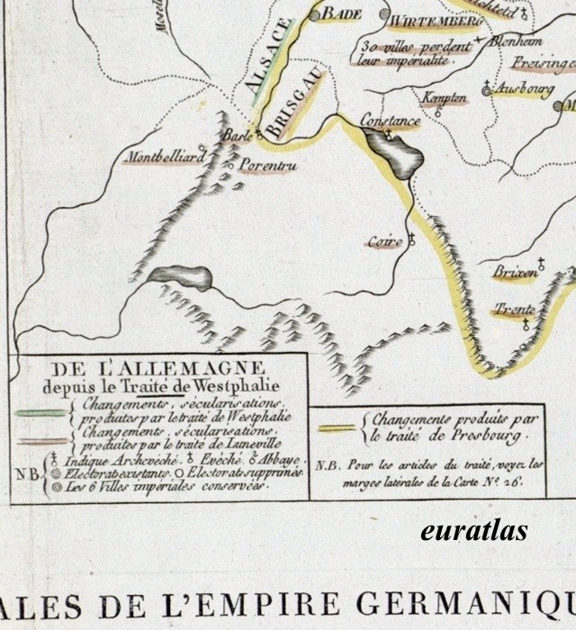 Alsace, Bade, Wurtemberg et Brisgau