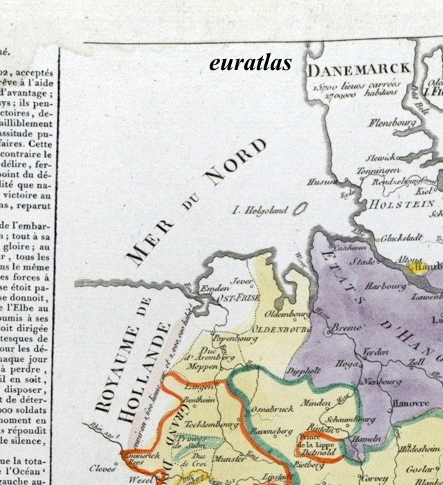 carte montrant le nord-est de l'Allemagne
