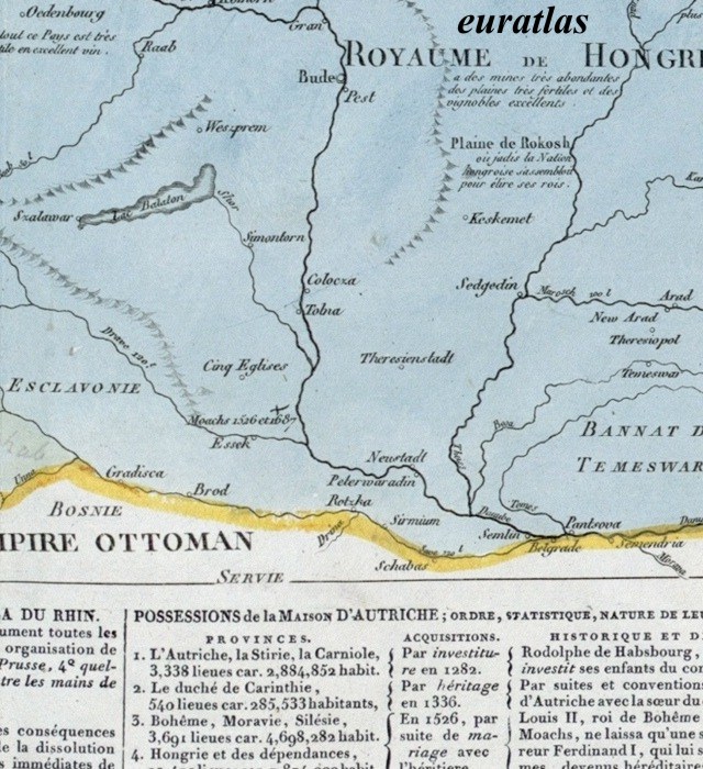 carte montrant le royaume de Hongrie