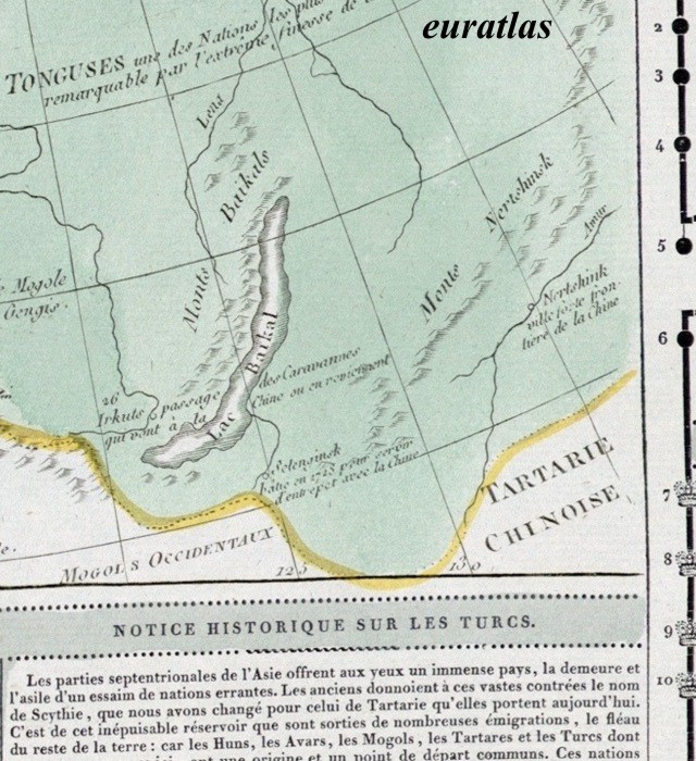 carte montrant le lac Baïkal