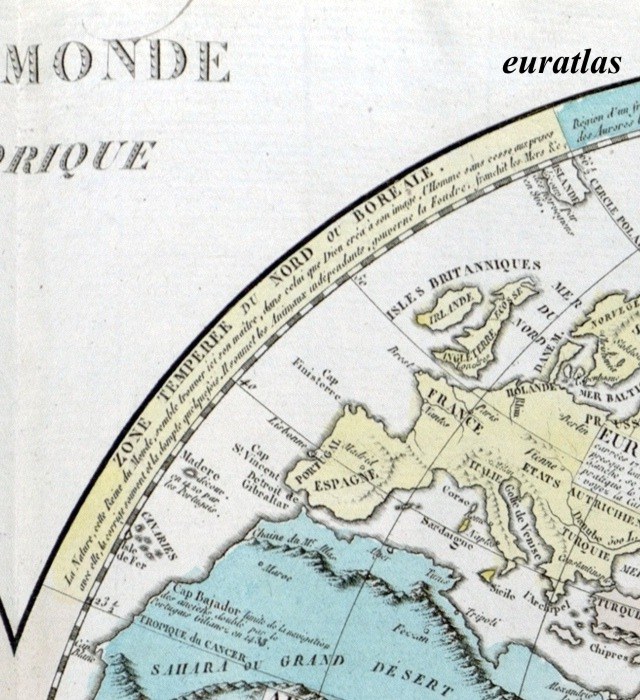 carte montrant l'Europe