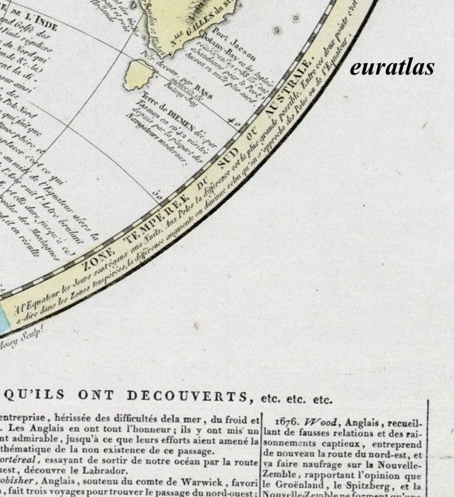 Map showing Tasmania