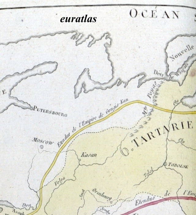 Map showing Tartary