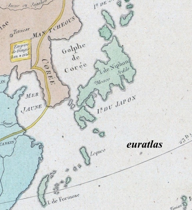 carte montrant le Japon