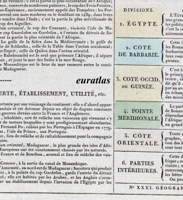 Égypte, Barbarie, Guinée