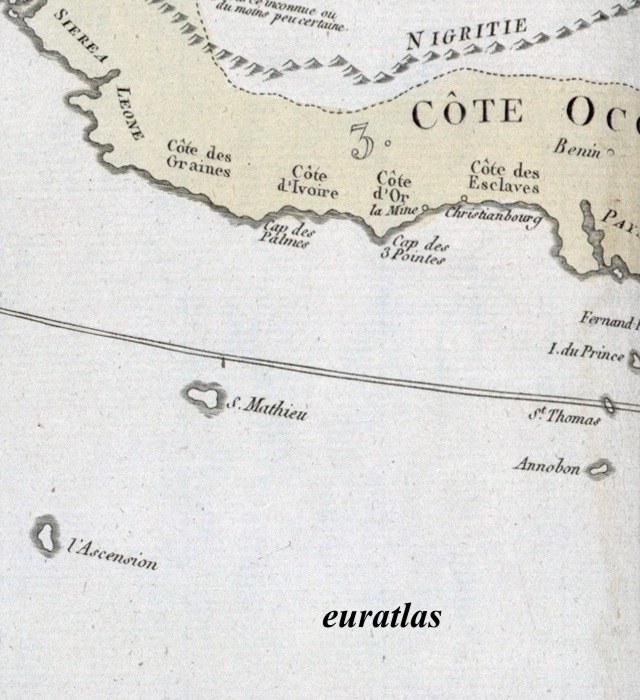 Map showing the Gulf of Guinea