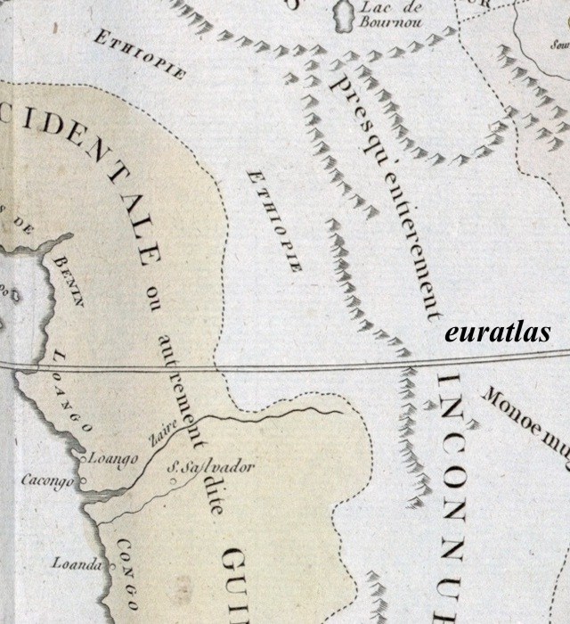 Map showing Central Africa