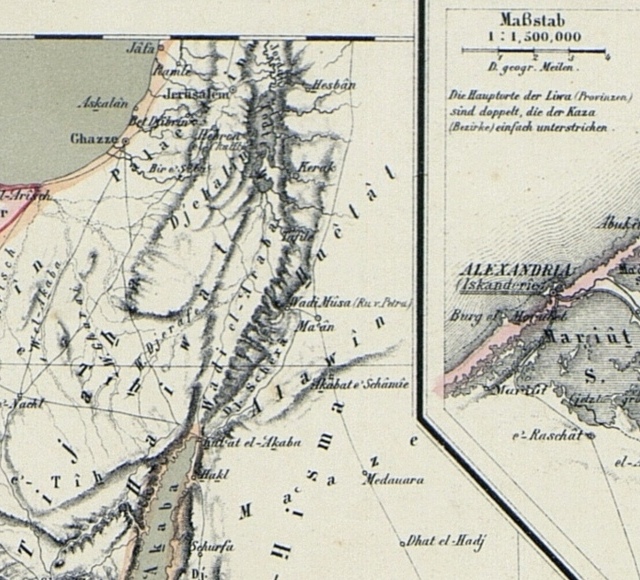 Palestine et golfe d'Akaba