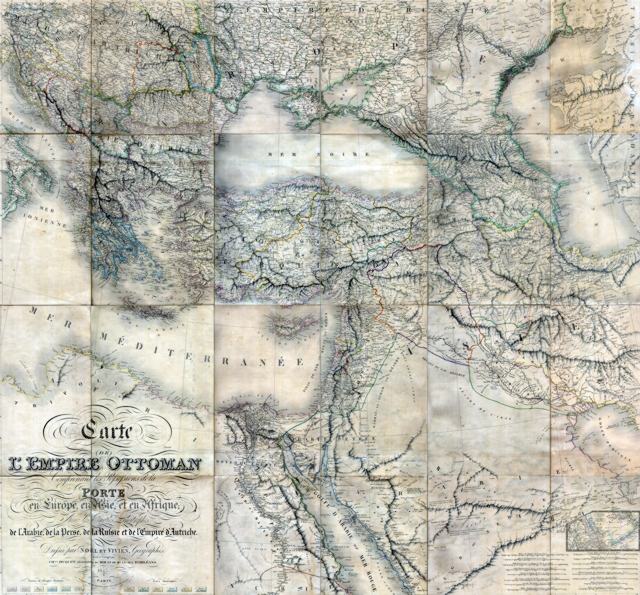 Map of the Ottoman Empire 1845