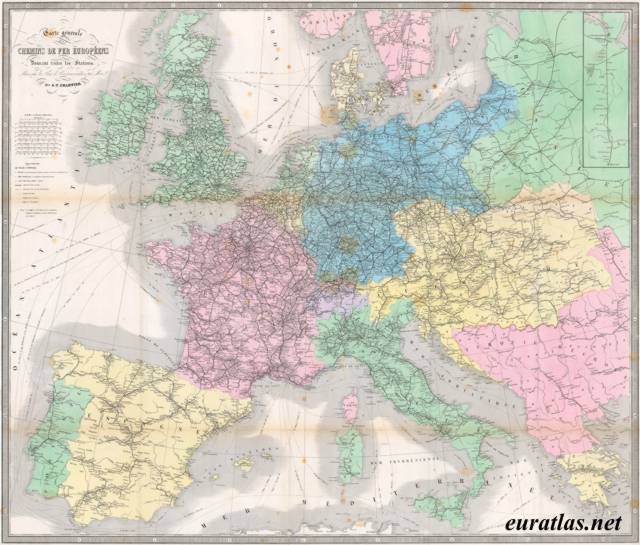 European railroads, 19the century