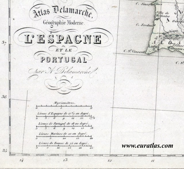  Espagne et Portugal, titre de la carte 