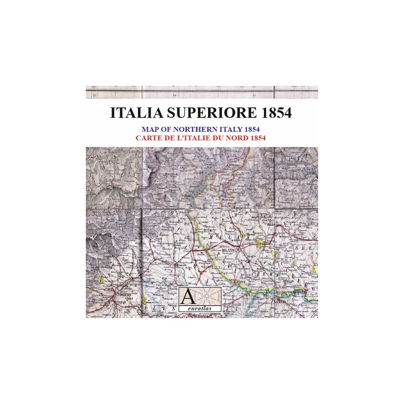 Carta dell'Italia superiore 1854