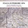 Carta dell'Italia superiore 1854