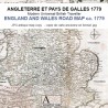 England & Wales Road Map ca 1779