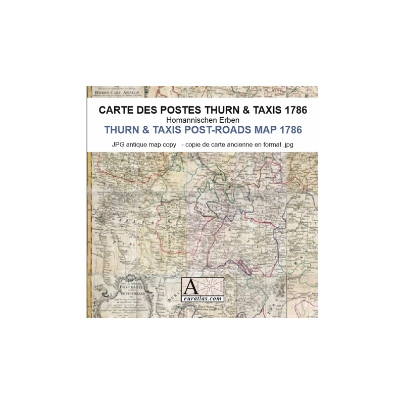 Thurn & Taxis Post-Roads Map 1786