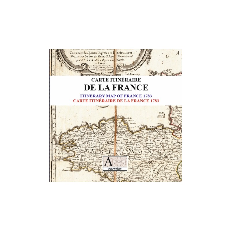 Carte itinéraire de la France 1783