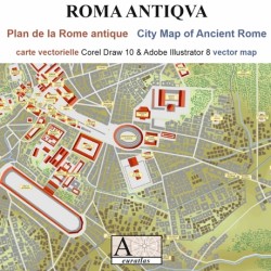 Carte vectorielle de la Rome antique