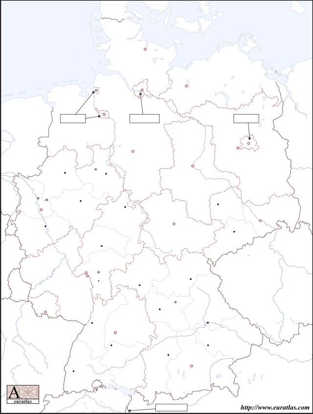 Germany Blank Map 2008