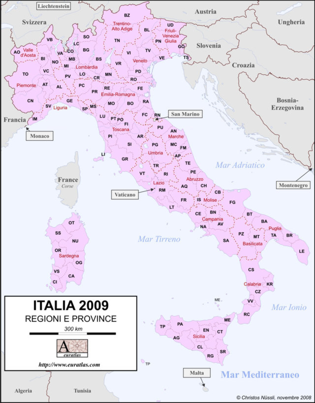 Italie 2009 in italiano