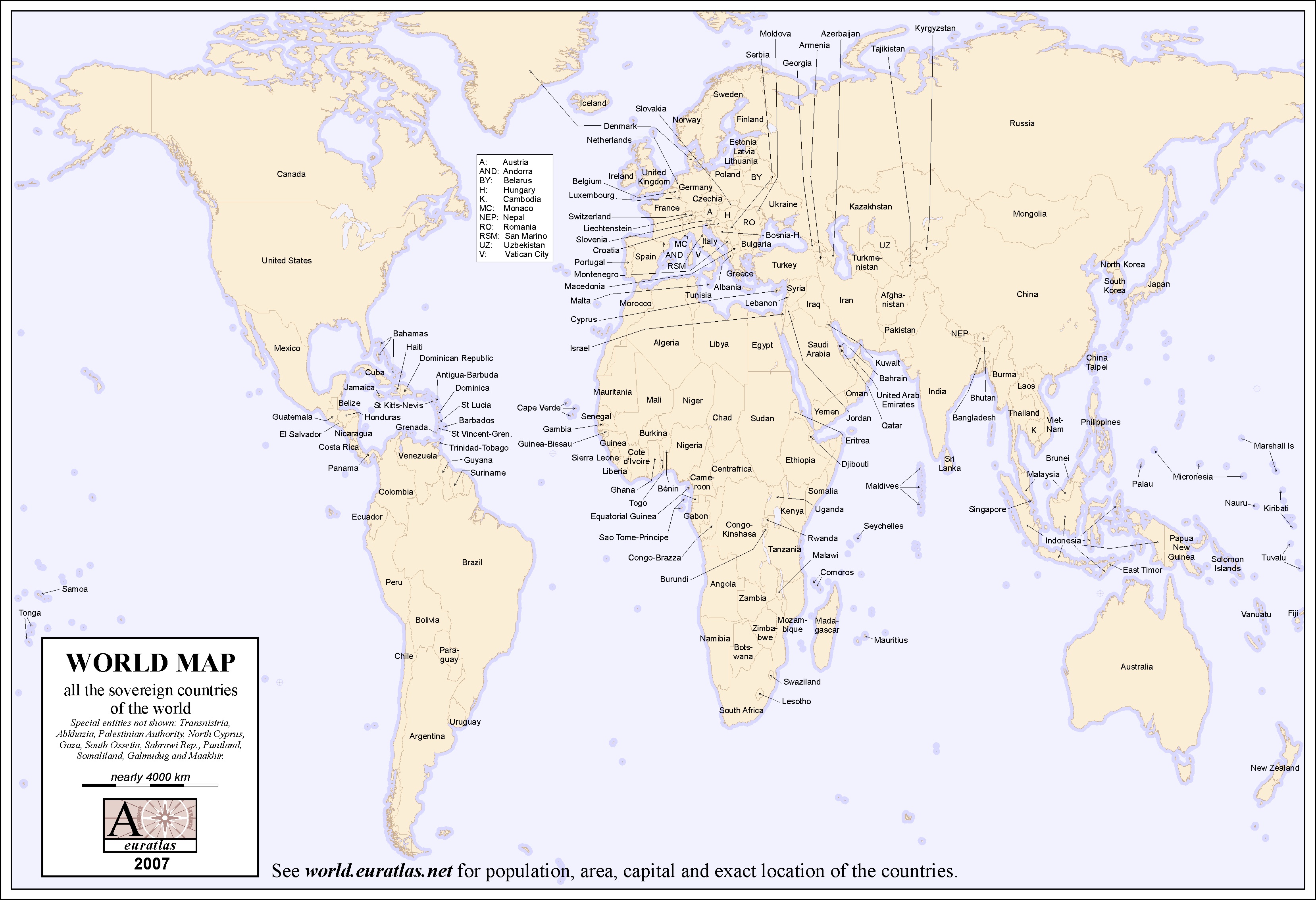 Euratlas Info Member S Area World Map Lab Col
