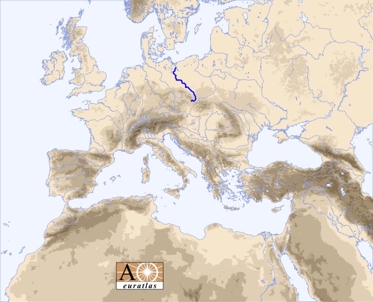 oder river map europe