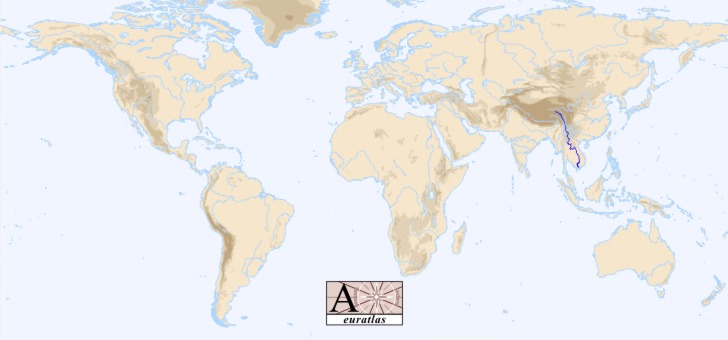 World Atlas The Rivers Of The World Mekong Lancang Me Kong