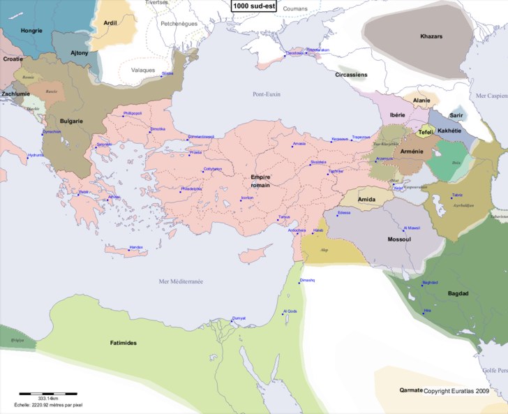 Euratlas Periodis Web - carte d'Europe 900 sud-ouest