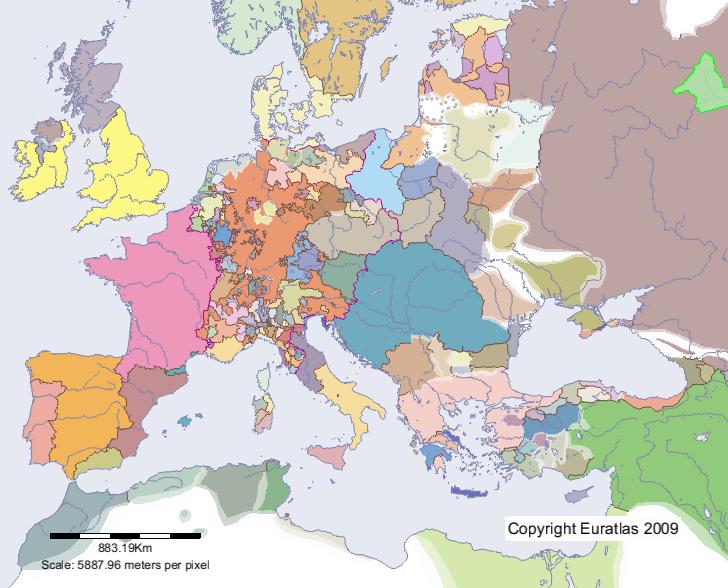 Karte von Nischni Nowgorod im Jahre 1300