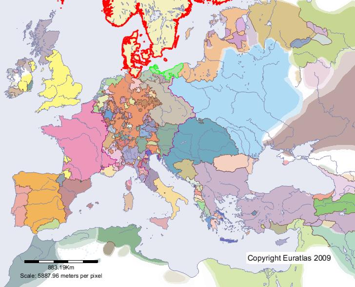 Karte von Kalmar im Jahre 1400