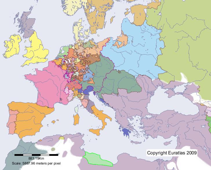 Karte von Tripolis im Jahre 1700