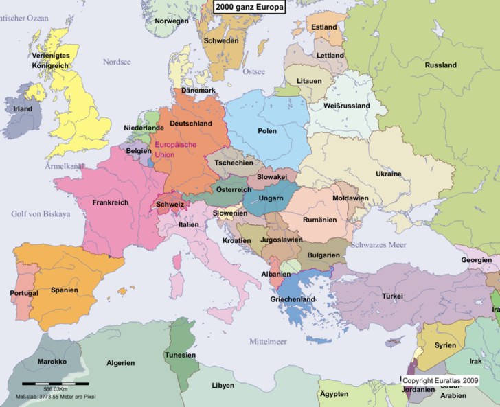 Euratlas Periodis Web Karte Von Europa Im Jahre 00