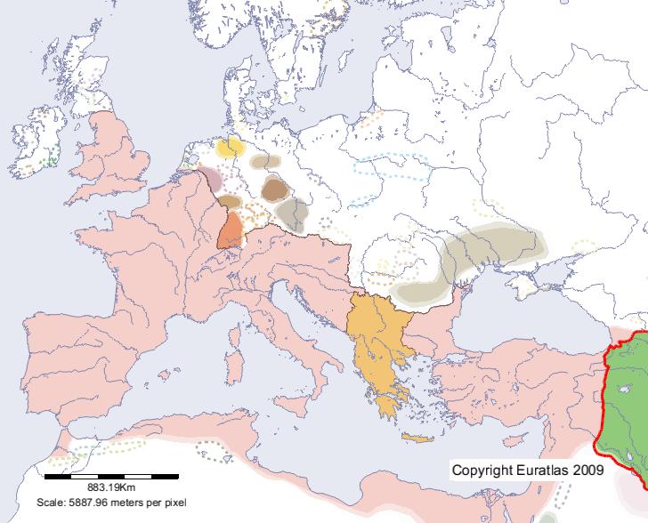 Map of Persia in year 400