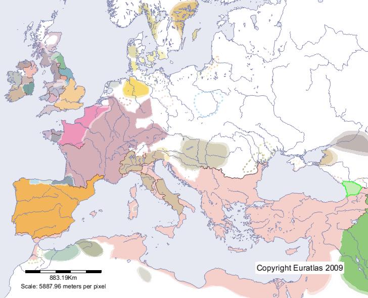 Carte de Lazique en l'an 600