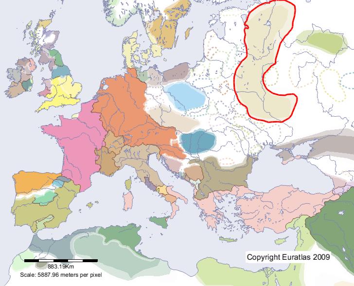 Carte de Pays Rus' en l'an 900