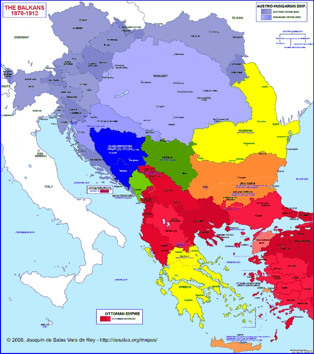 Hisatlas - Map of Balkan Peninsula 1878-1912