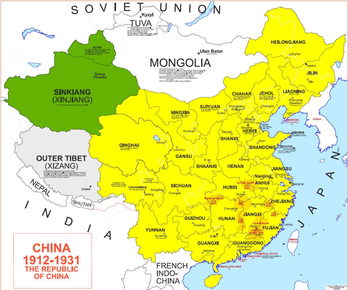 Hisatlas Mapa De China 1931